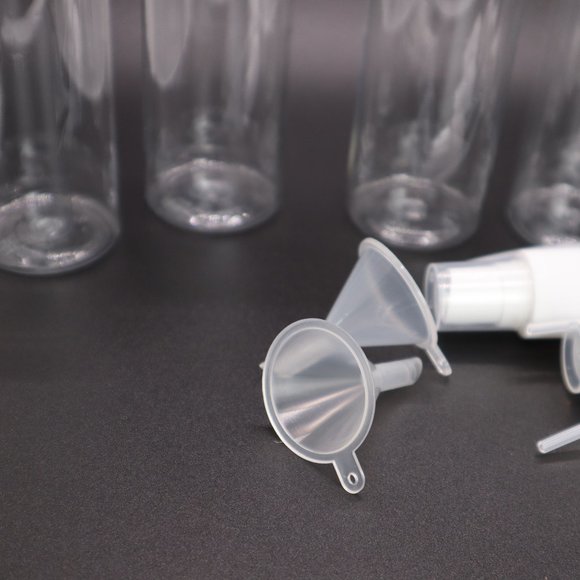 6 pack spray bottles, 4 oz. 100ml clear empty fine mist plastic bottles new - Picture 2 of 4